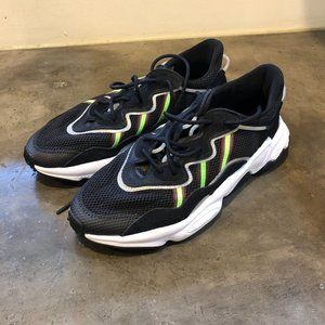 Adidas Originals Black/Green/Purple Ozweego Shoes
